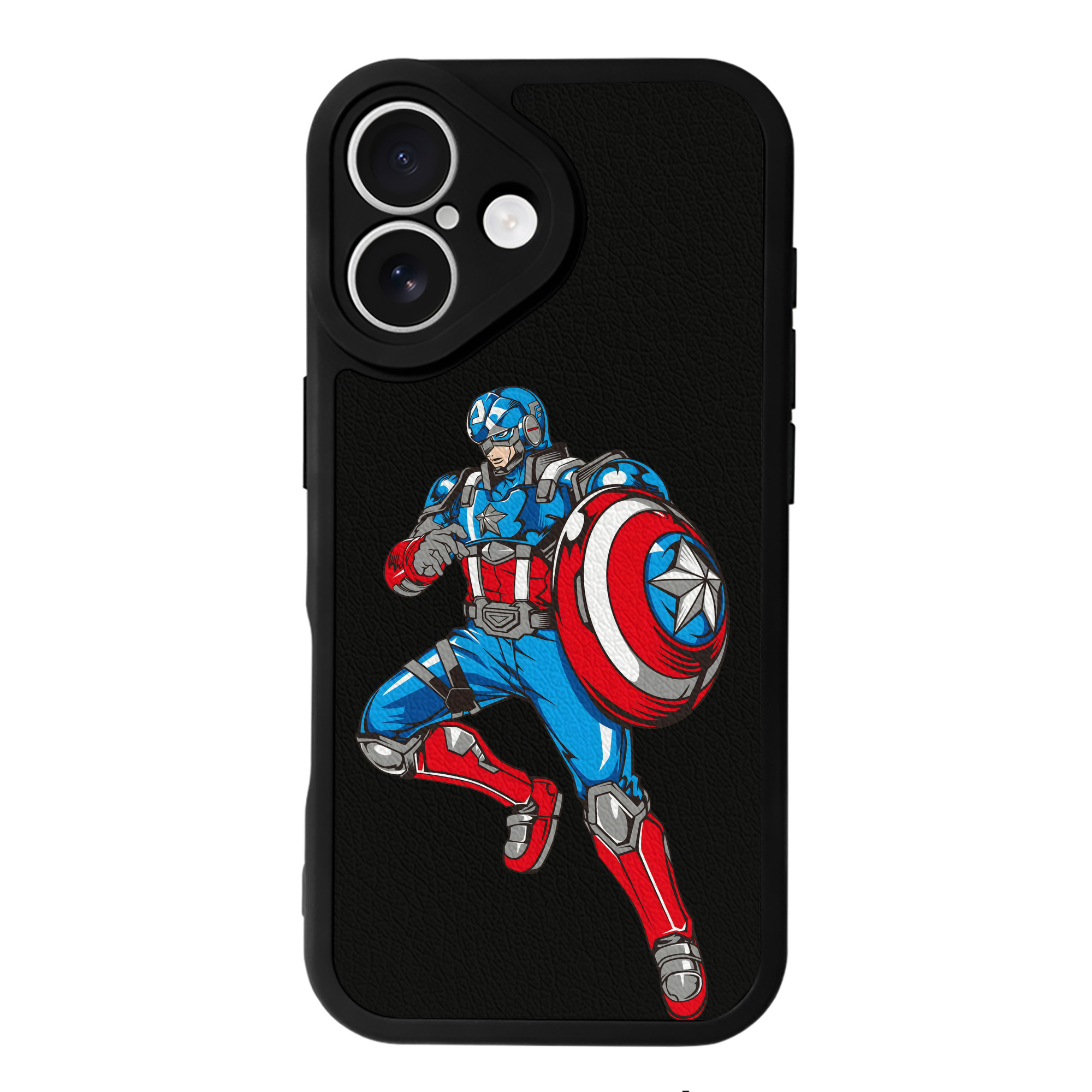 （画像用） アベンジャーズ The Avengers 【iPhone 16シリーズ対応】シリコンスマホケース（レザー調） 材質：シリコン